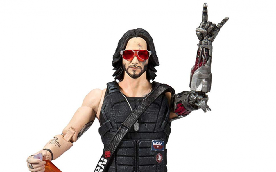 Keanu Reeves Mcfarlane toys cyberpunk 2077 action figure
