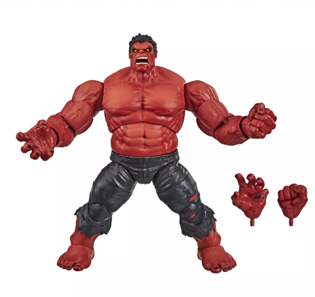 Red hulk action figure by Hasbro 