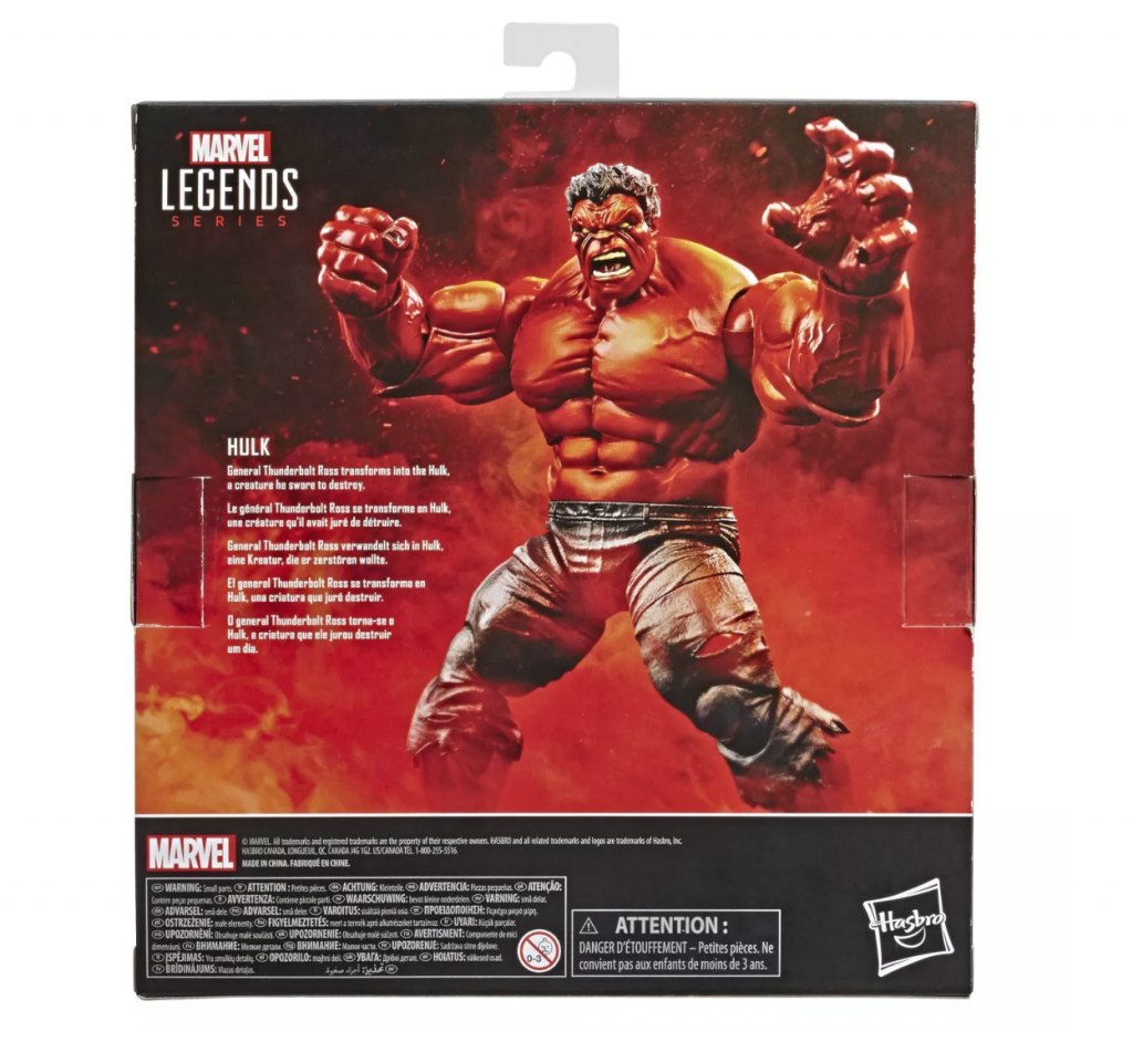 The New Target Exclusive Marvel Legends Red Hulk Deluxe Action Figure from Hasbro