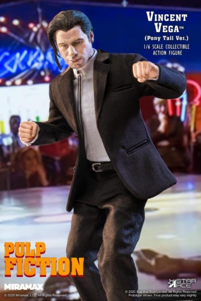 Pulp Fiction Vincent Vega (Pony Tail Ver.) Deluxe 1/6 Scale Figure BY STAR ACE