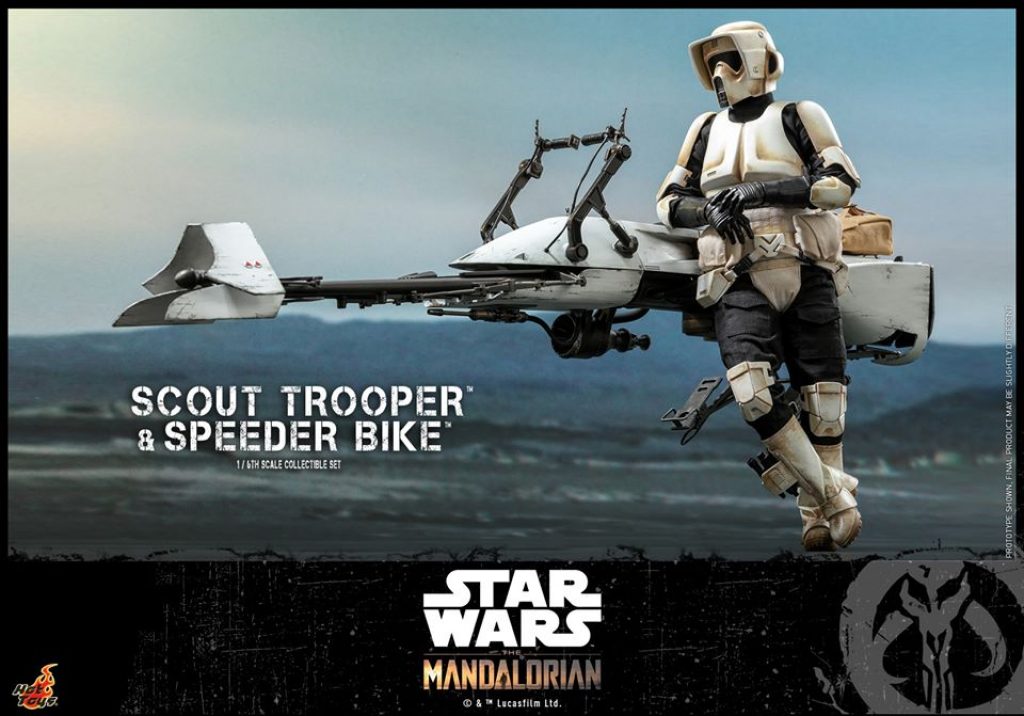 The Mandalorian TMS017 Scout Trooper 1/6 Scale Collectible Figure With Speeder Bike