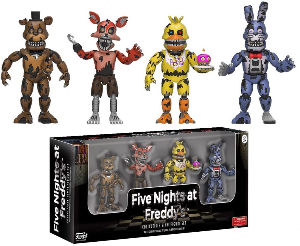 Funko Five Nights at Freddy's Nightmare Edition 4 Action Figure Pack (Set 3)