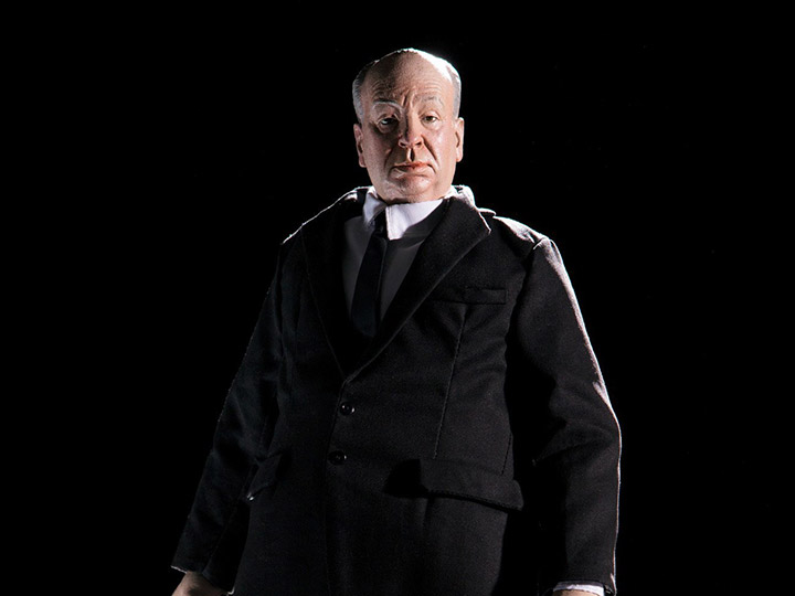 Alfred HItchcock figure for sale by Mondo