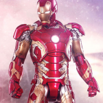 an Iron Man Mark XLIII Sixth Scale Action Figure by Hot Toys
