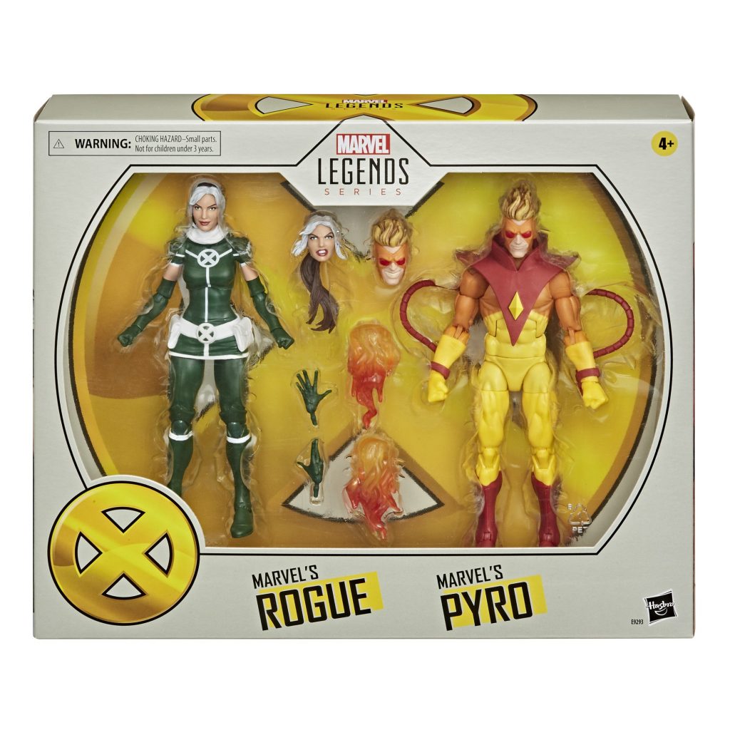 Marvel Legends Series Rogue and Pyro Action Figures by Hasbro