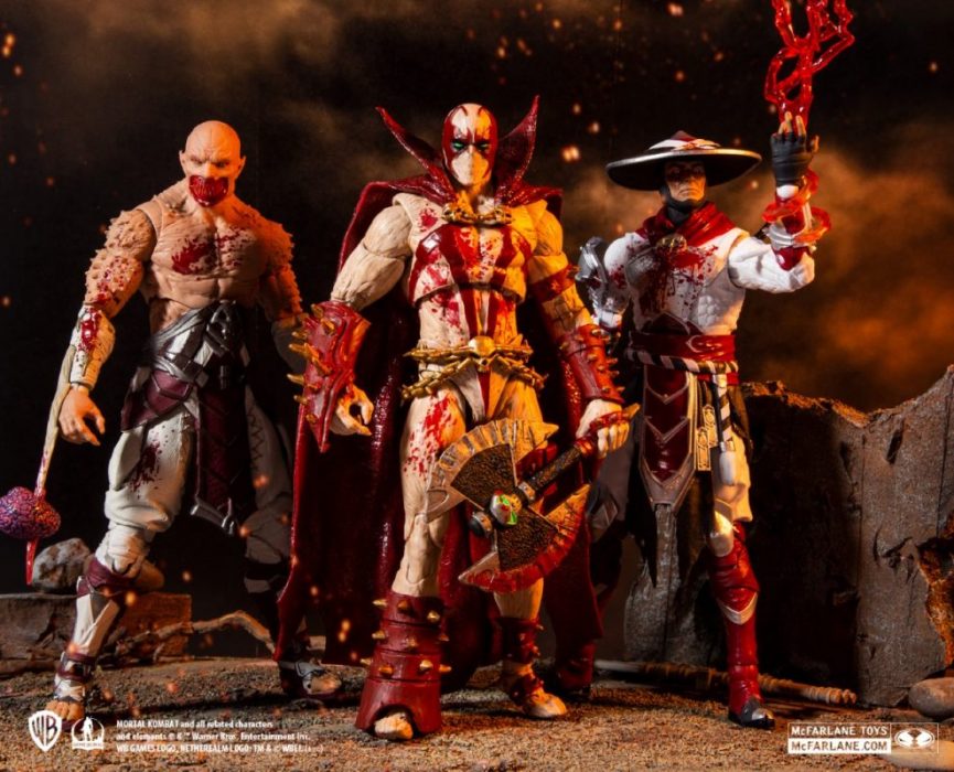 Mcfarlane Toys Bloody Baraka Spawn And Raiden Announced Action Figure Ninja - roblox raiden