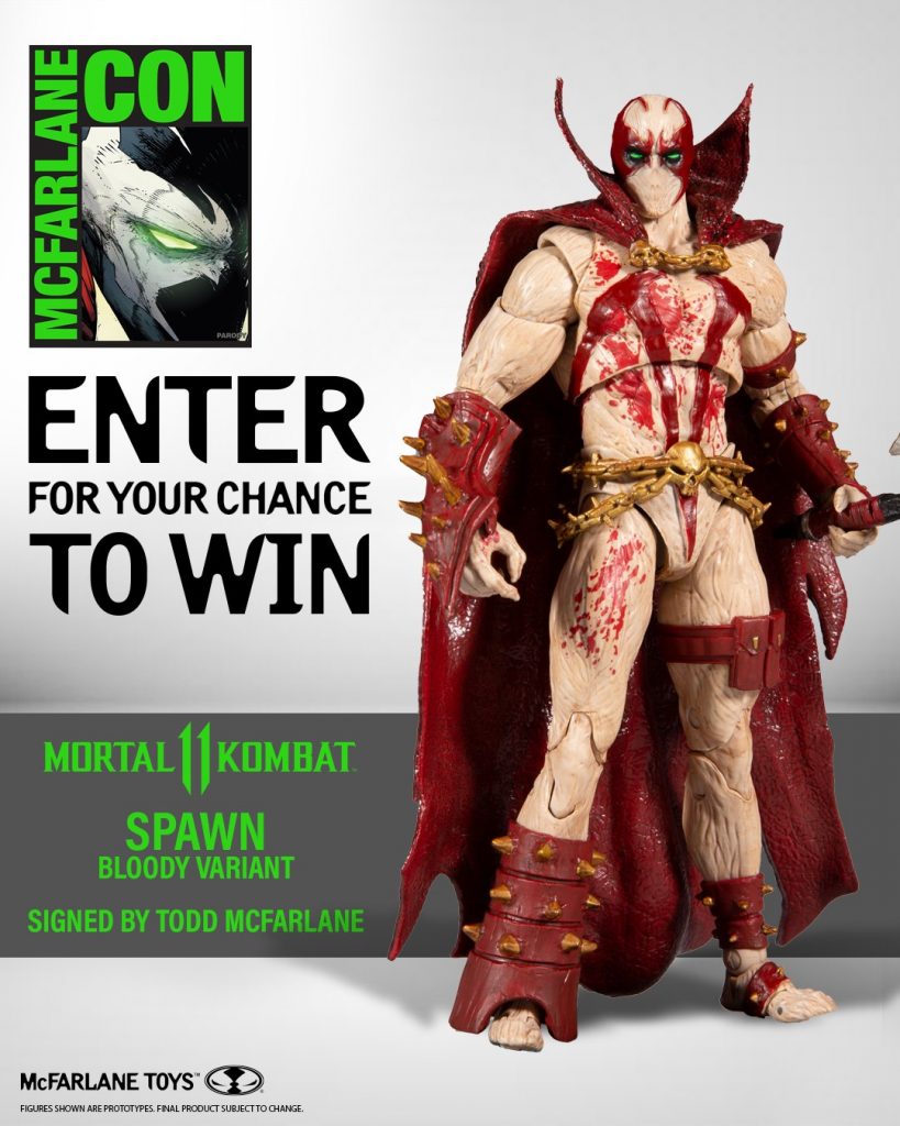 Enter To Win Mortal Kombat Spawn Blood Feud Hunter Skin Action Figure Signed By Todd Mcfarlane Action Figure Ninja - roblox mortal kombat theme