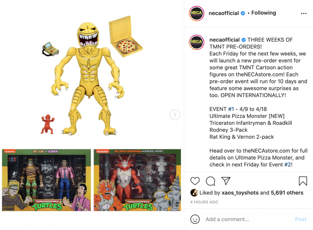 New Teenage Mutant Ninja Turtles NECA Pizza Monster Figure Available