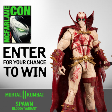 Enter To Win: Mortal Kombat Spawn (Blood Feud Hunter skin) Action Figure Signed by Todd McFarlane